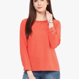 Rare Coral Embellished Top-picture-45