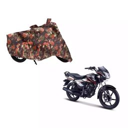 Auto Pearl Waterproof Two Wheeler Cover For TVS Pheonix (Green & Multi Color)-image-22