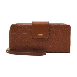 Fossil Madison Brown Textured Small Zip Around Wallet-picture-3