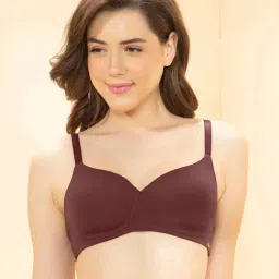 Amante Brown Regular Fit Solid T-Shirt Bra-picture-40