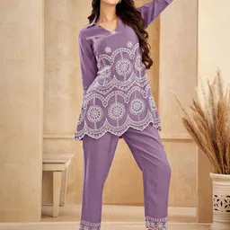 FABMORA Embroidered Tunic & Trouser Co-Ords-image-80