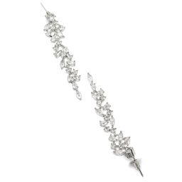 Karatcart Silver-Plated Cubic Zirconia Drop Earrings for Women image 5