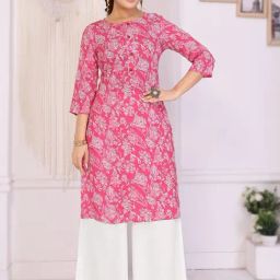 Rangita Pink Floral Kurta-picture-33