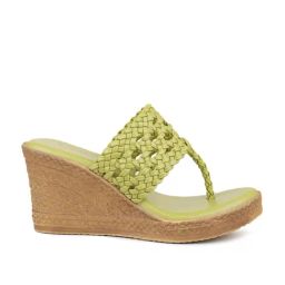 Inc.5 Women's Green T-Strap Wedges-image-108