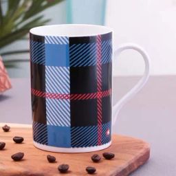 Clay Craft Multicolor Ceramic 8.9 cm Milk Mug (0.33 L) - Set of 2-13