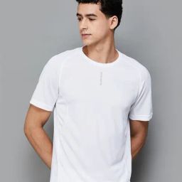 Fame Active White Regular Fit T-Shirt-image-40