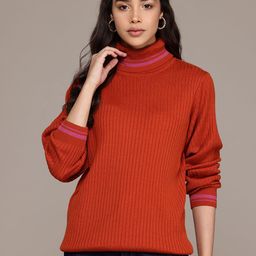The Roadster Lifestyle Co. Ribbed Longline Pure Acrylic Pullover-8