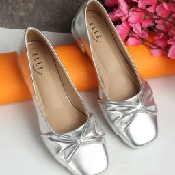 Elle Women's Silver Casual Pumps-image-11