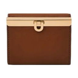 Fossil Penrose Brown Small Leather Tri-Fold Wallet-21