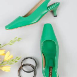 Flat N Heels Women's Green Back Strap Sandals-image-97