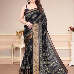 MAGNEITTA Zari Bandhani Saree-picture-30