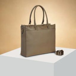 Forever Glam by Pantaloons Khaki Solid Medium Handbag-picture-22