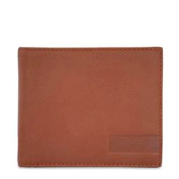 United Colors of Benetton Iver Tan Leather Solid Bi-Fold Wallet-image-4
