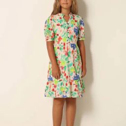 VERO MODA GIRL Multicolor Cotton Printed Dress-image-88