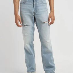 Levi's 550'92 Blue Relaxed Fit Distressed Jeans-image-69