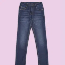 Pantaloons Junior Blue Tapered Fit Jeans-picture-32