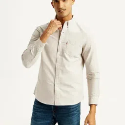 Levi's Beige Cotton Slim Fit Shirt-picture-26