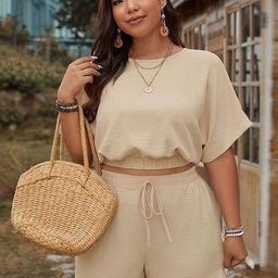 StyleCast Curve Women Solid Top with Shorts Co-Ords Set-picture-22