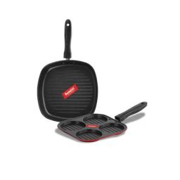 Sumeet Elegant Design Red Aluminium Cookware Set-picture-28