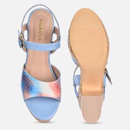 VALIOSAA Backstrap Block Heels with Buckles image 5