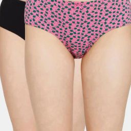 Rosaline by Zivame Assorted Printed Hipster Panty - Pack of 2-image-19