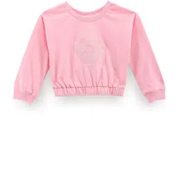 U.S. Polo Assn. Kids Pink Cotton Printed Full Sleeves T-Shirt-picture-32