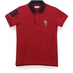U.S. Polo Assn. Kids Red Logo Polo T-Shirt-picture-39