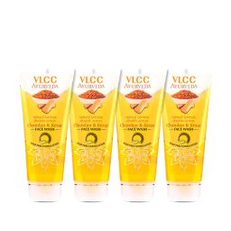 VLCC Ayurveda Natural Fairness Chandan & Kesar Face Wash - Pack of 4-26