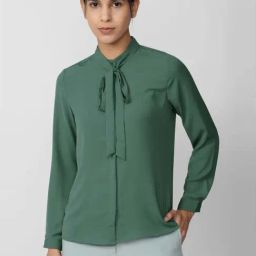 Van Heusen Green Regular Fit Formal Shirt-image-64
