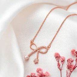 Silberry 925 Sterling Silver Rose Gold Gifted Shine Necklace-image-17