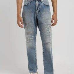 Levi's 550'92 Blue Relaxed Fit Distressed Jeans-image-72