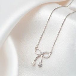Silberry 925 Sterling Silver Gifted Shine Necklace-image-72