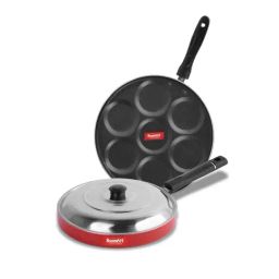 Sumeet Elegant Design Red Aluminium Cookware Set-picture-21