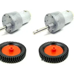 Invento 12v 10 Kg-cm 1000 RPM Side Shaft High Torque Geared DC Motor-image-87