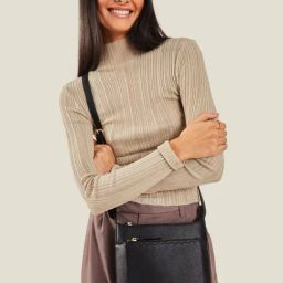 Accessorize London Classic Black Cross Body Bag-24