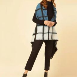Fabindia Blue & White Printed Shrug-picture-15
