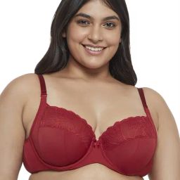Triumph Red Lace Work Everyday Bra-image-26
