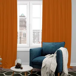 Parda Online Tan Set of 2 Black Out Window Curtain-image-75