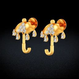 Joyalukkas Gold 22K Solshelter Stud Earrings for Women-image-72