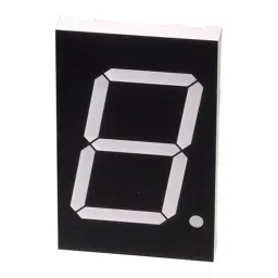 FORGE Display, Seven Segment, 57Mm, White, FN1-2301W4SM00BW-14