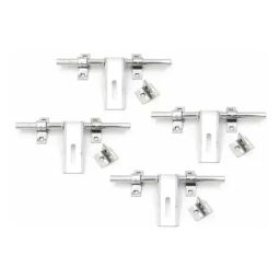 Legal L-453 4 PCS -14MMX3 ALDROP 2 line SS Matte & Glossy  14x250 mm Latching Draw Hasp (Set of 4)-92