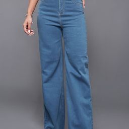 Miss Chase Women Wide Leg High-Rise Stretchable Jeans-picture-35