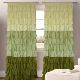 Dekor World Multicoloured Set of 2 Sheer Long Door Curtain-29