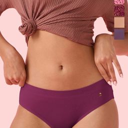 Enamor Women Pack Of 6 Mid Waist Cotton Hipster Briefs CR17 MCR P6-picture-45