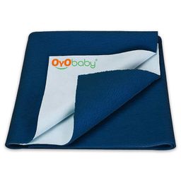 OYO BABY Waterproof Instant Dry Sheet Baby Bed Protector Extra Absorbent Crib Sheet Small Size 50 x70 cm (Pack of 1) Best for 0 - 6 months baby-17