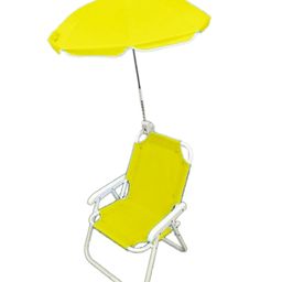 Babymoon Beach Lounge Chair With Umbrella - Yellow-image-12