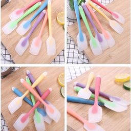 Evafly Silicone Spatula Set with Basting Brush Non-Stick & Heat Resistant Food Grade Safe Assorted Colour - Pack of 5-7
