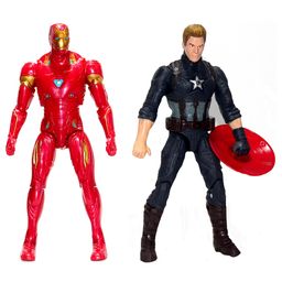 WOW Toys Delivering Joys of Life Pack of 2 action figure, Iron and Captain Super Hero- Multicolour-34