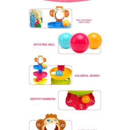 Goyal's Monkey Face Design 5 Layer Tower Ball Drop Spinning Toy- Multicolor image 4