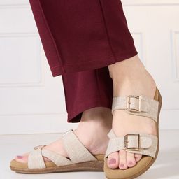Inc 5 Women Printed Open Toe Flats-image-8
